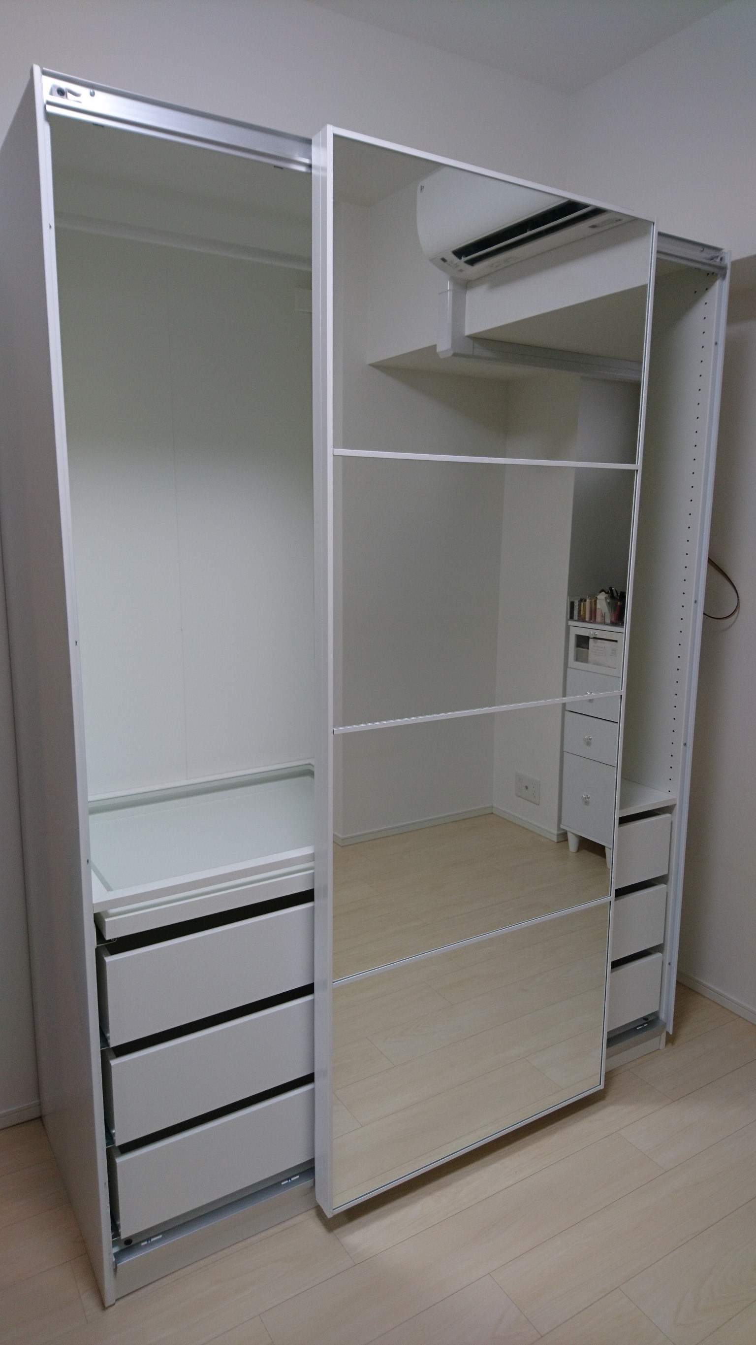IKEA ワードローブ　　引き取りできるなら大幅値下げ可 PAX パックス / TONSTAD トンスタード ワードローブ